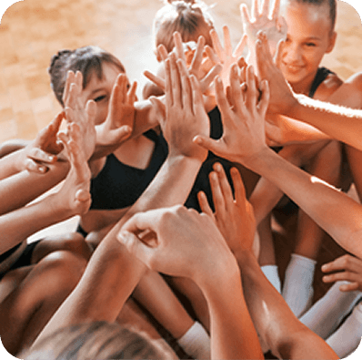 People holding hands